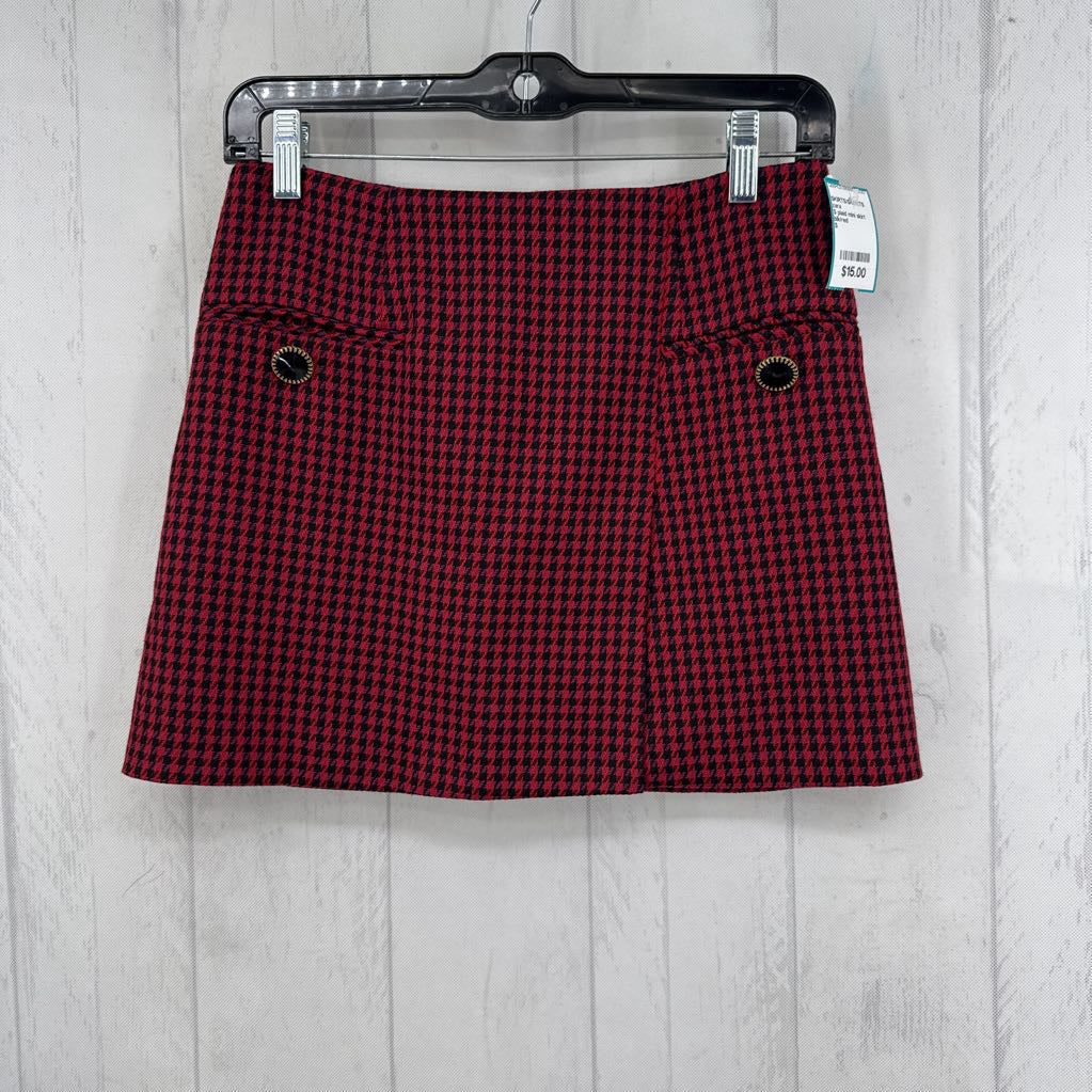 S plaid mini skirt