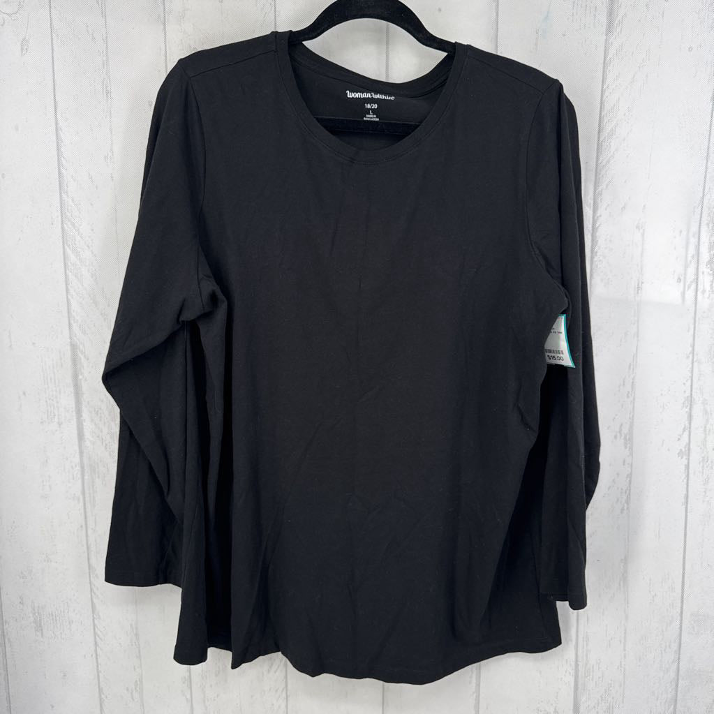 L crewneck l/s tee