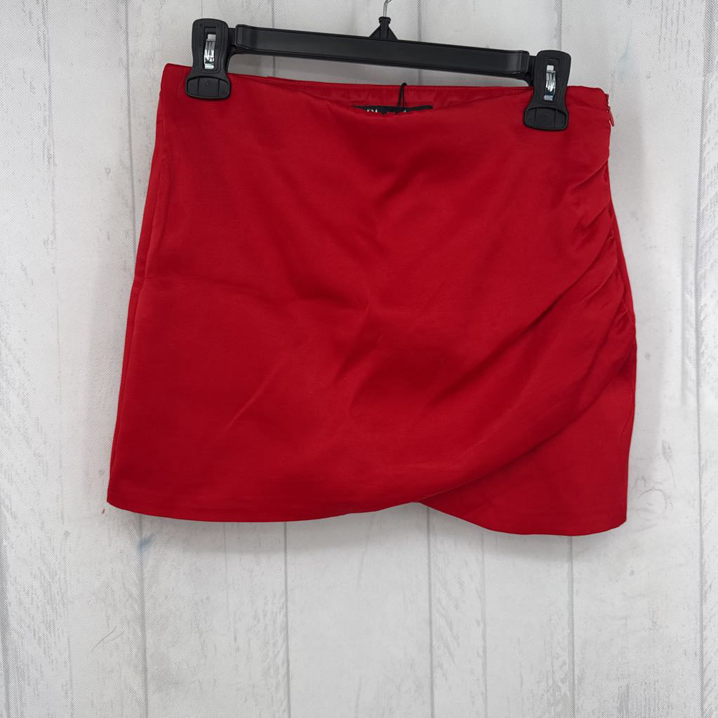 S satin feel mini skirt