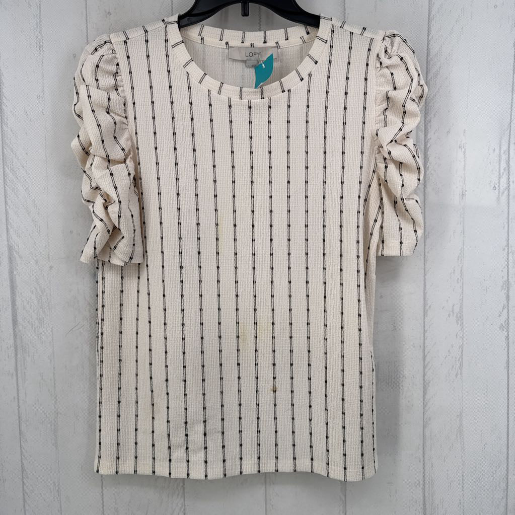 L striped s/s top