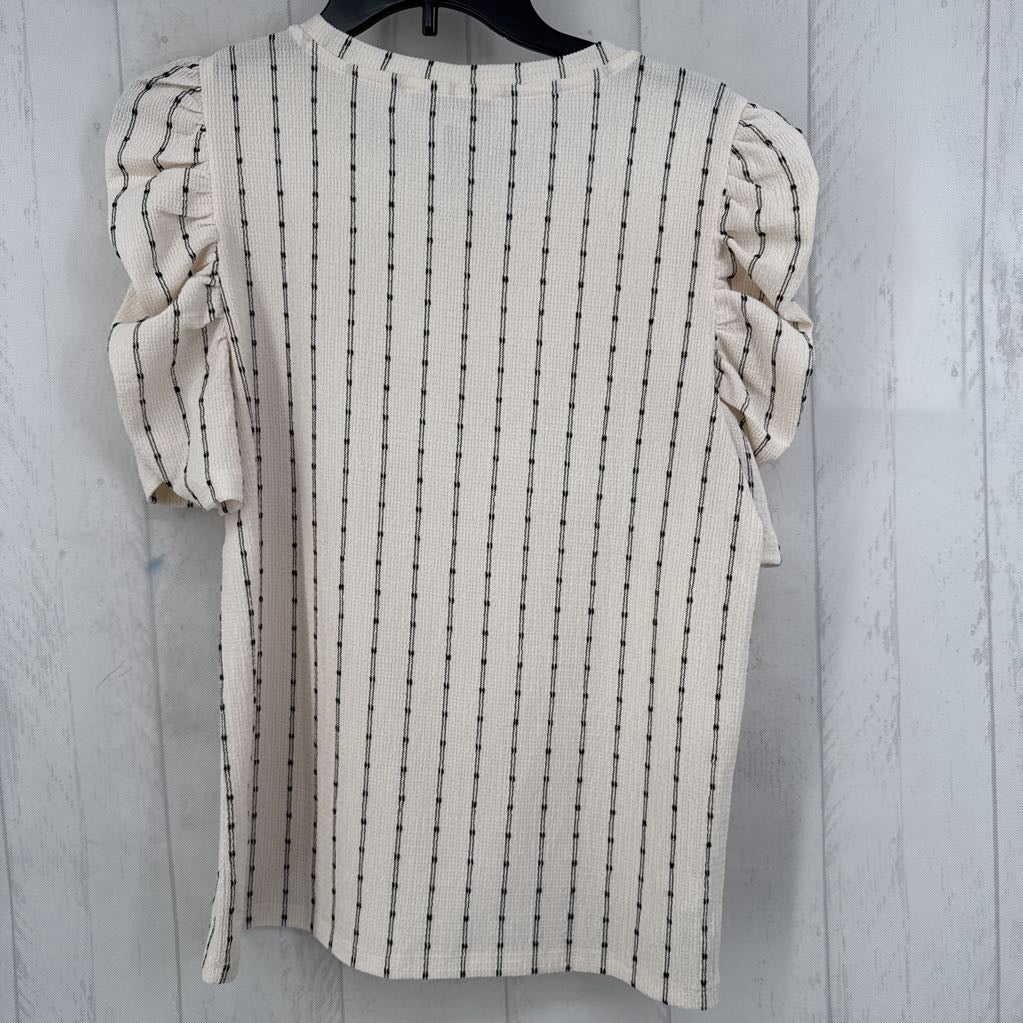 L striped s/s top