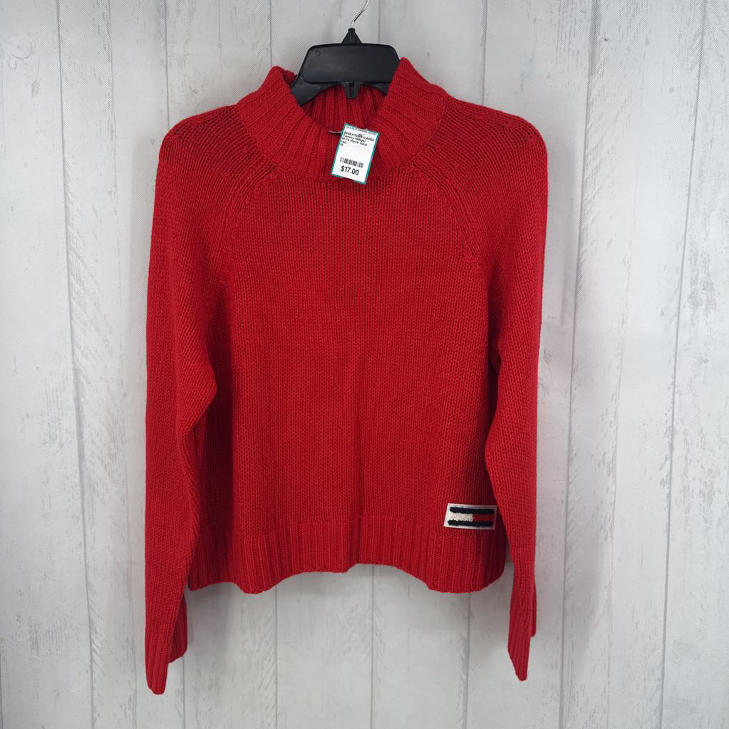 M l/s mock neck sweater