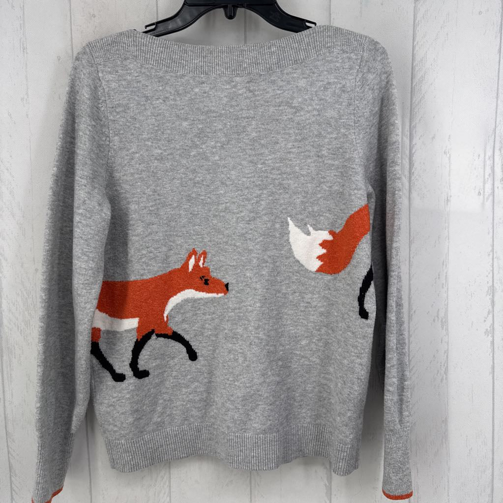 M bateau neck fox sweater
