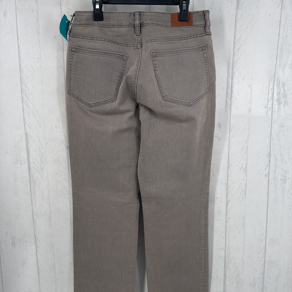 6 mid rise straight jeans
