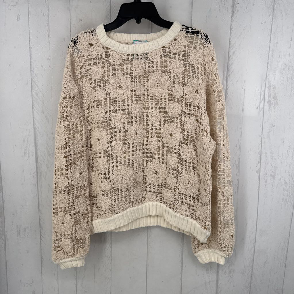 M l/s croschet sweater