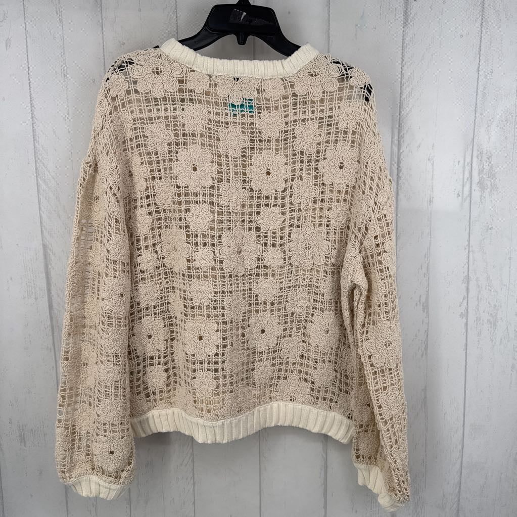 M l/s croschet sweater