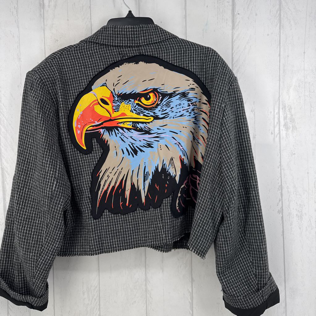 S/M tweed crop blazer