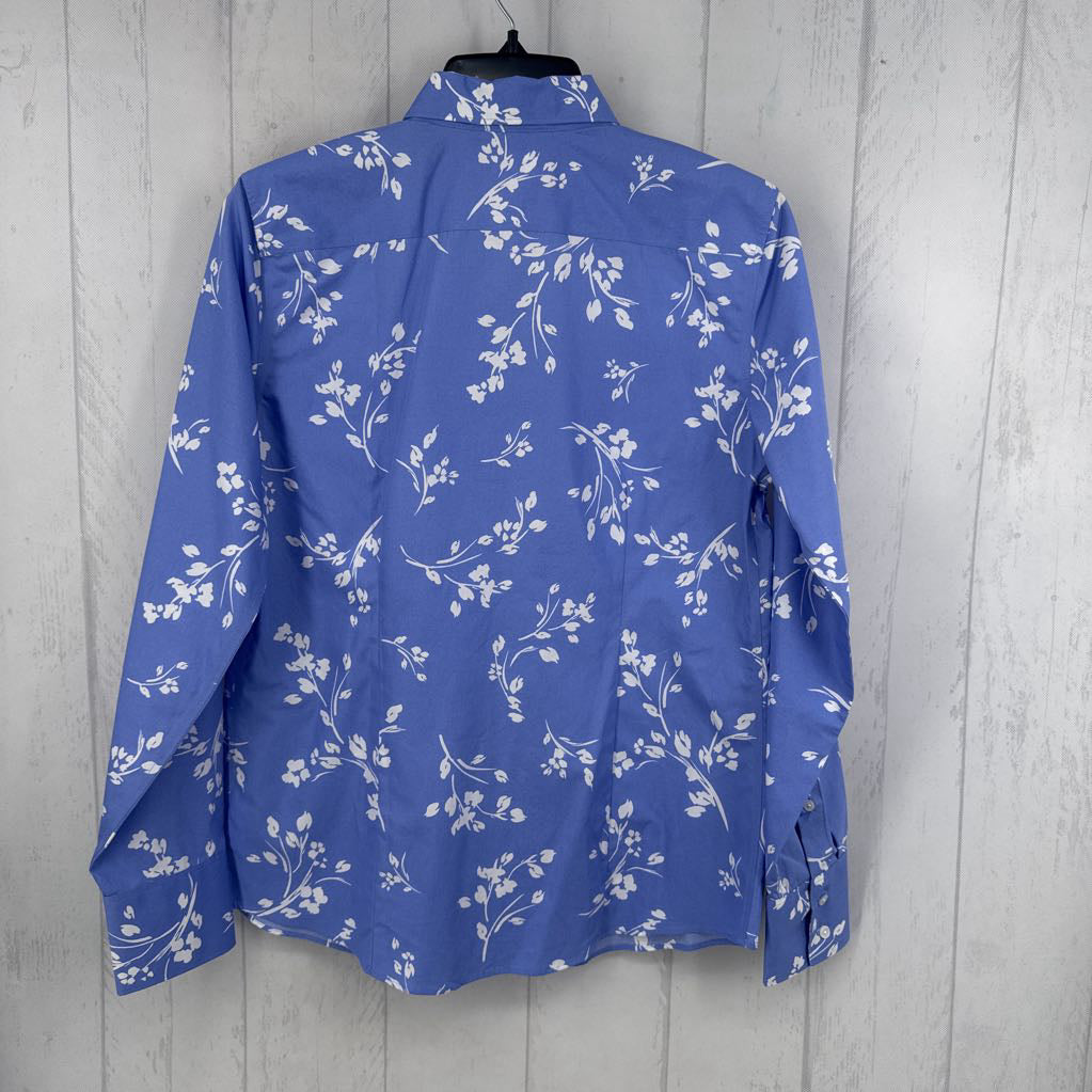 6 l/s flower print button shirt
