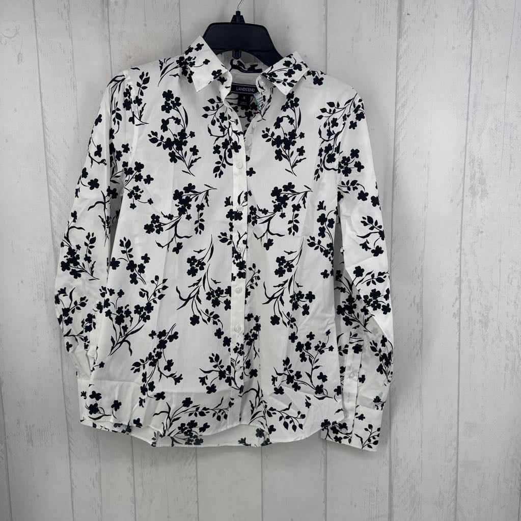 6 l/s flower print button shirt