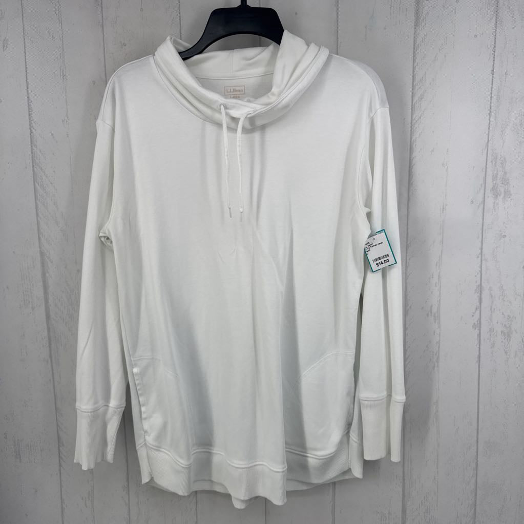 L l/s funnel neck top