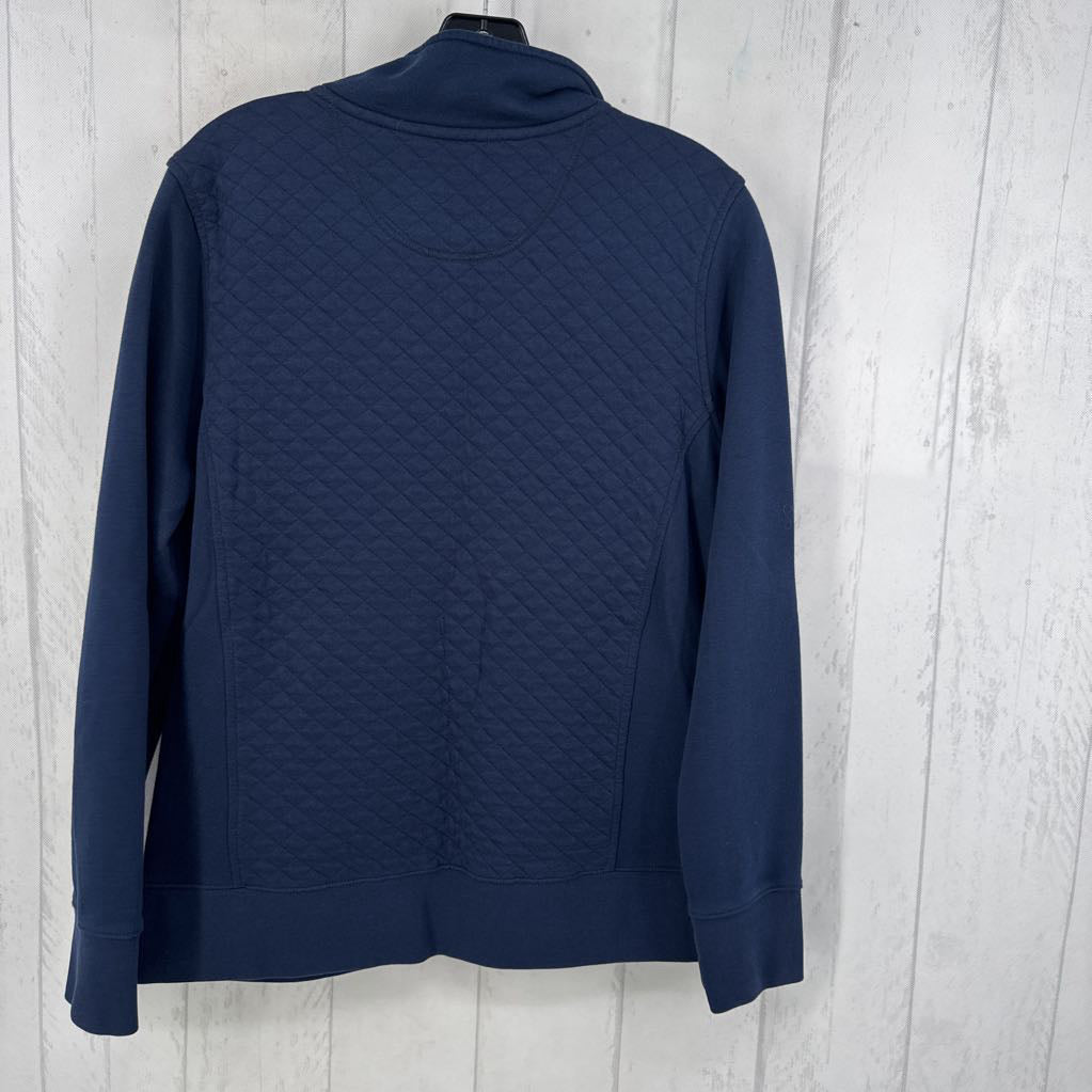 M l/s quilted zip jacket