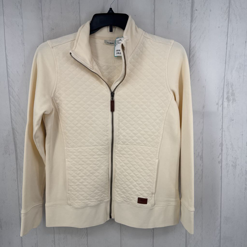 M l/s quilted zip jacket