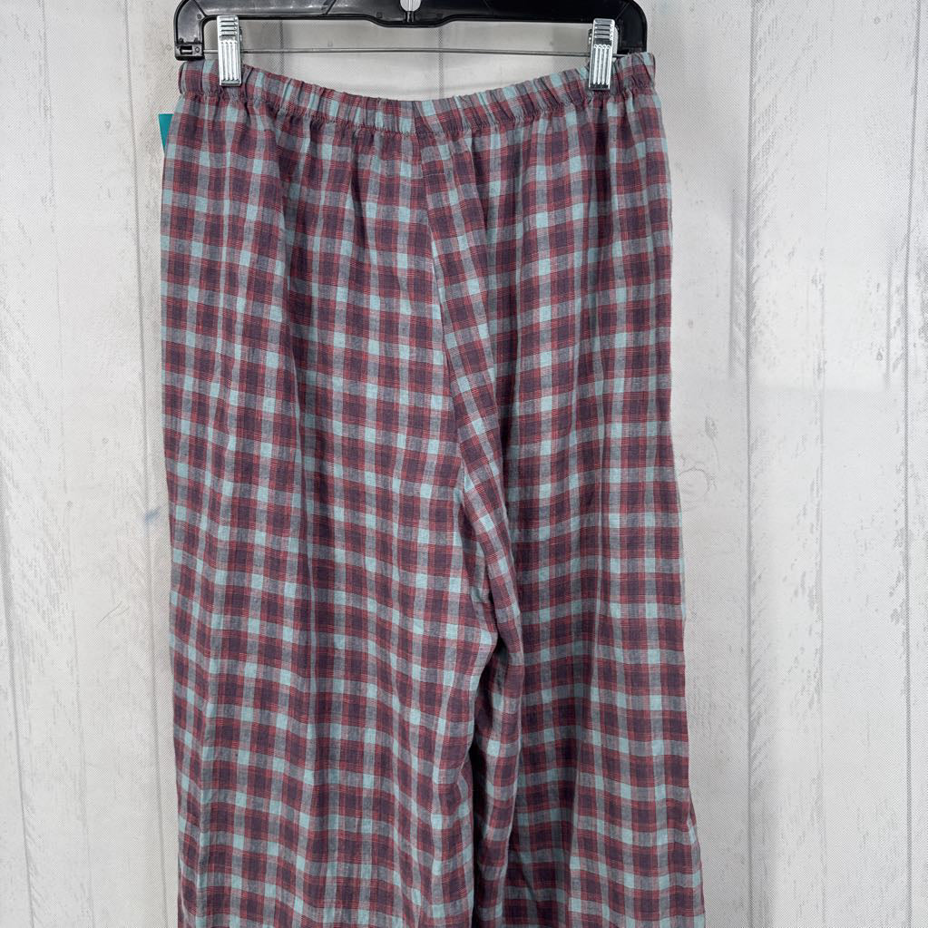 S plaid pull-on pant