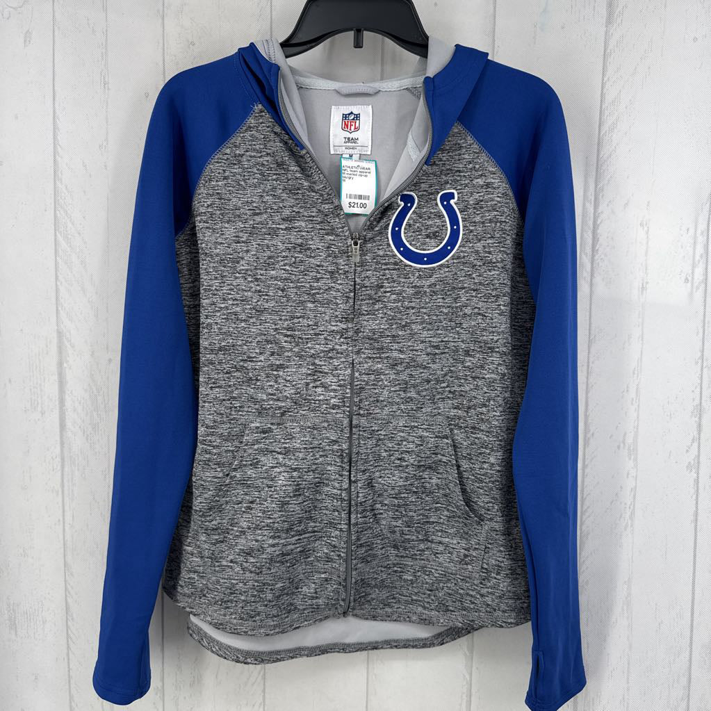 M marled zip-up hoodie