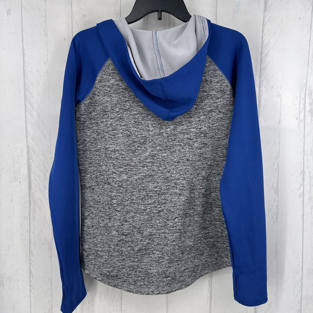 M marled zip-up hoodie