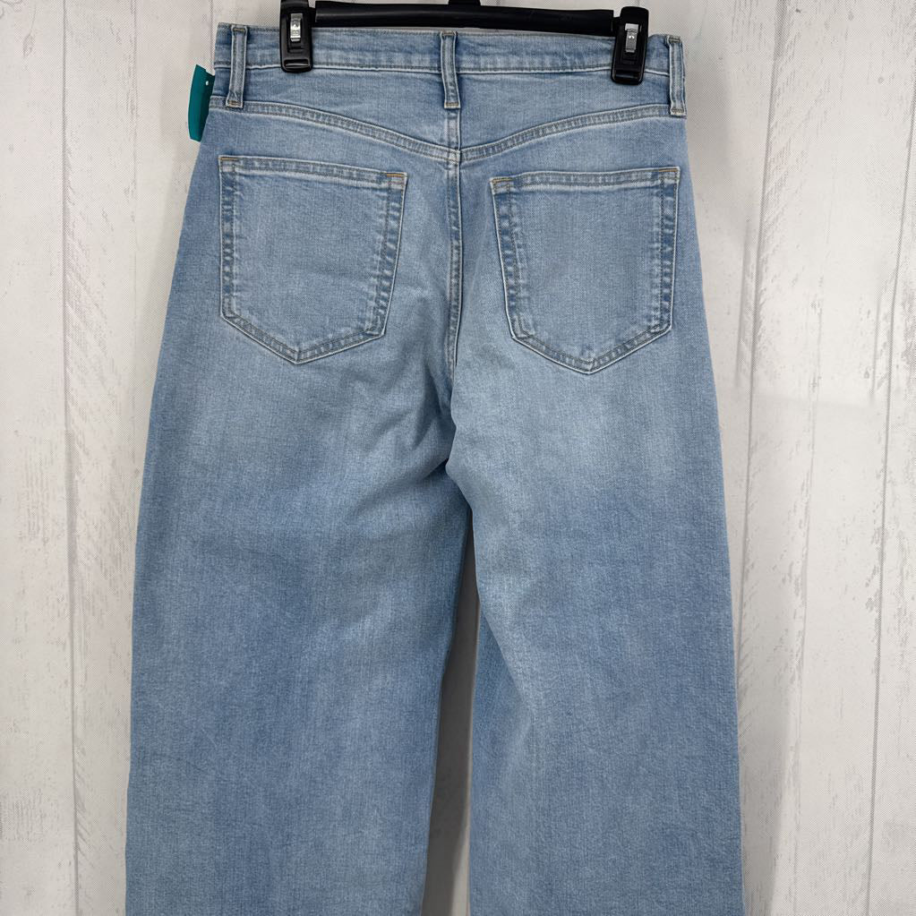 4 hi-rise wide leg crop jean