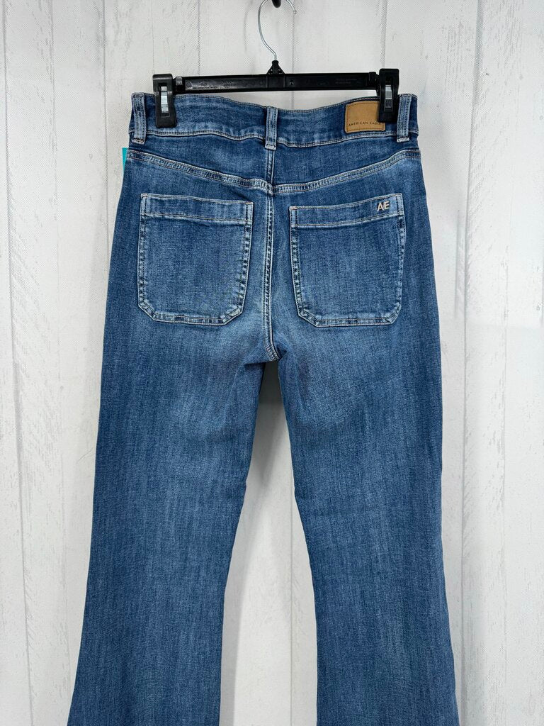 6L hi-rise flare leg jean