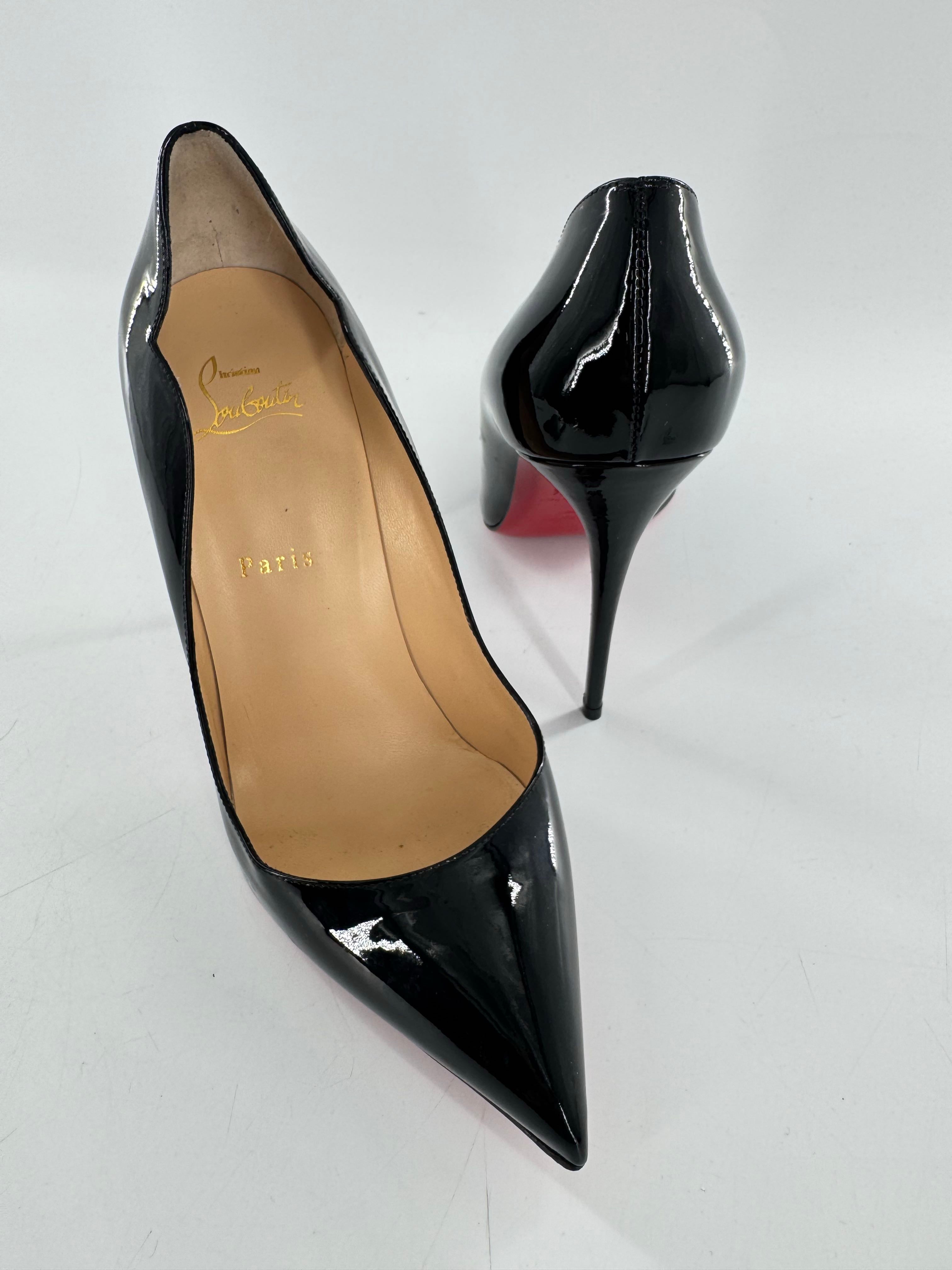 9/9.5 patent pointed toe stiletto pumps