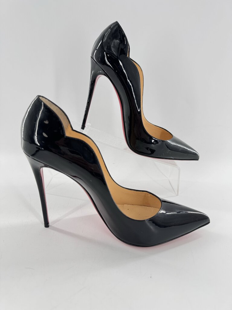 9/9.5 patent pointed toe stiletto pumps