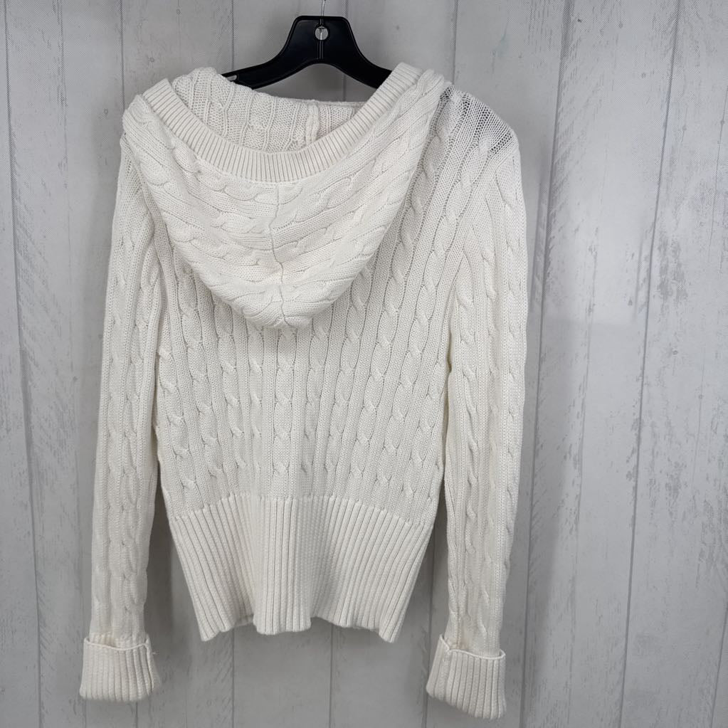 L l/s zip cardigan w/ hood