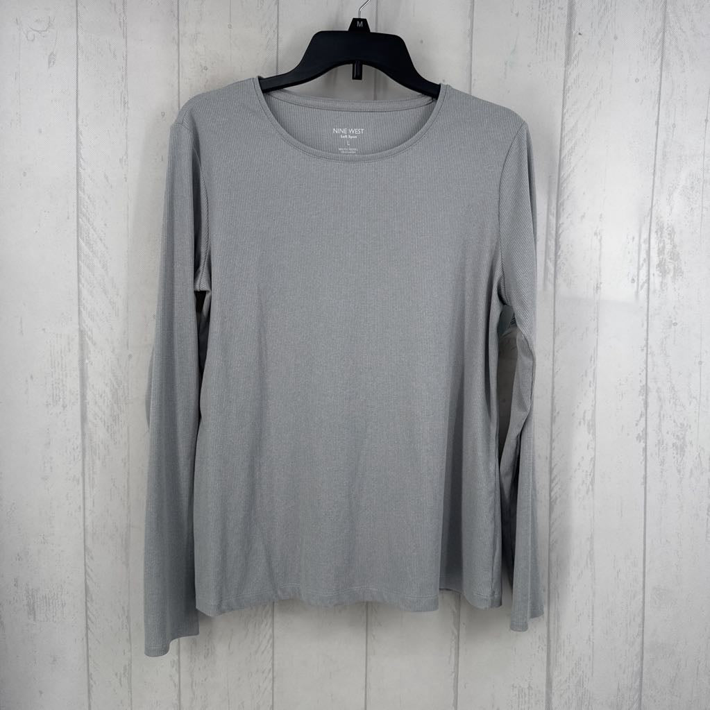 L ribbed l/s tee