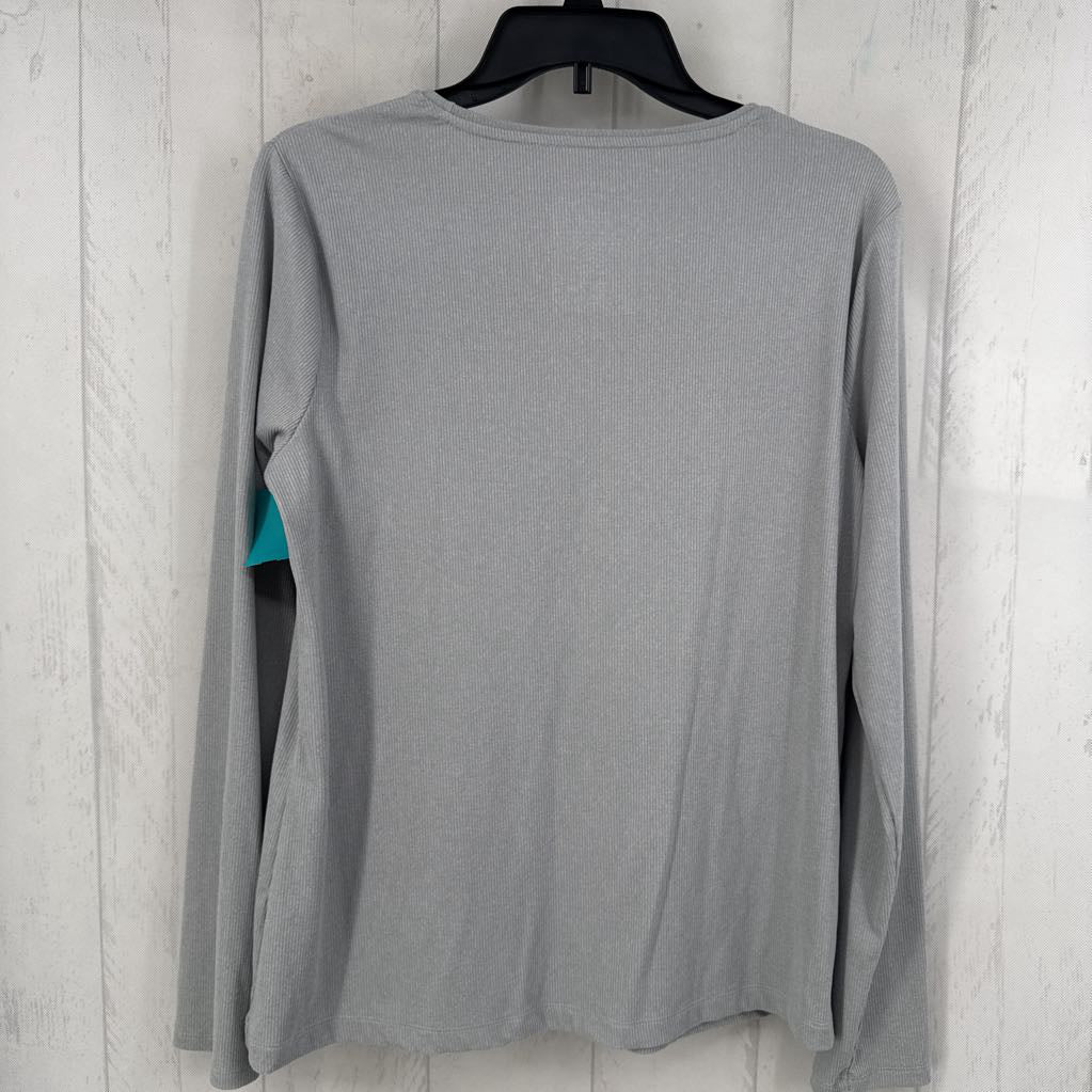 L ribbed l/s tee