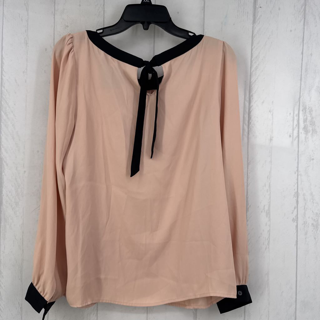 M bow back l/s top