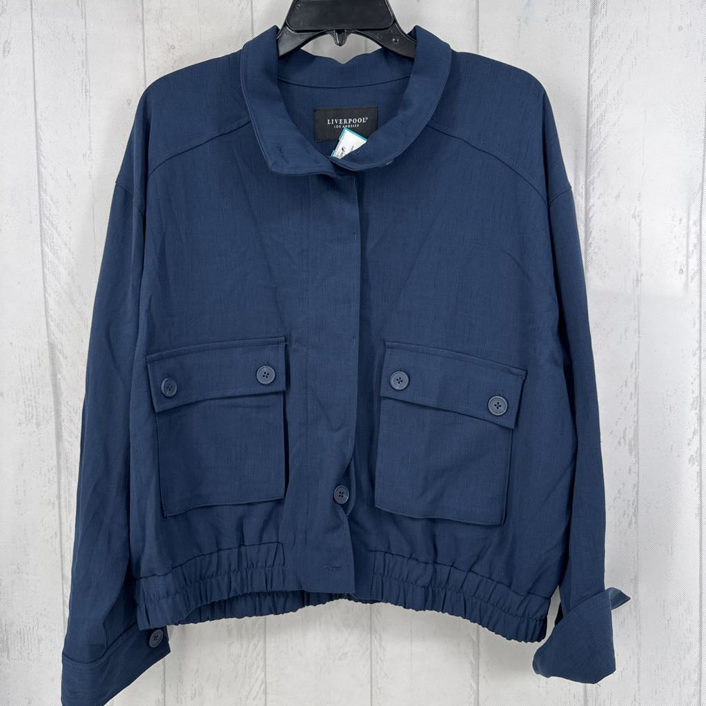 L button down bomber jacket