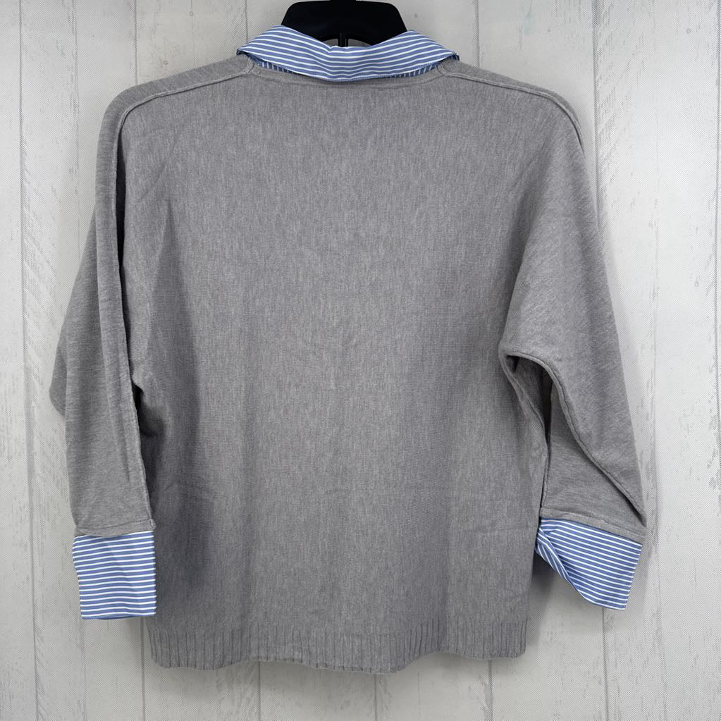 L layered 3/4 slv top