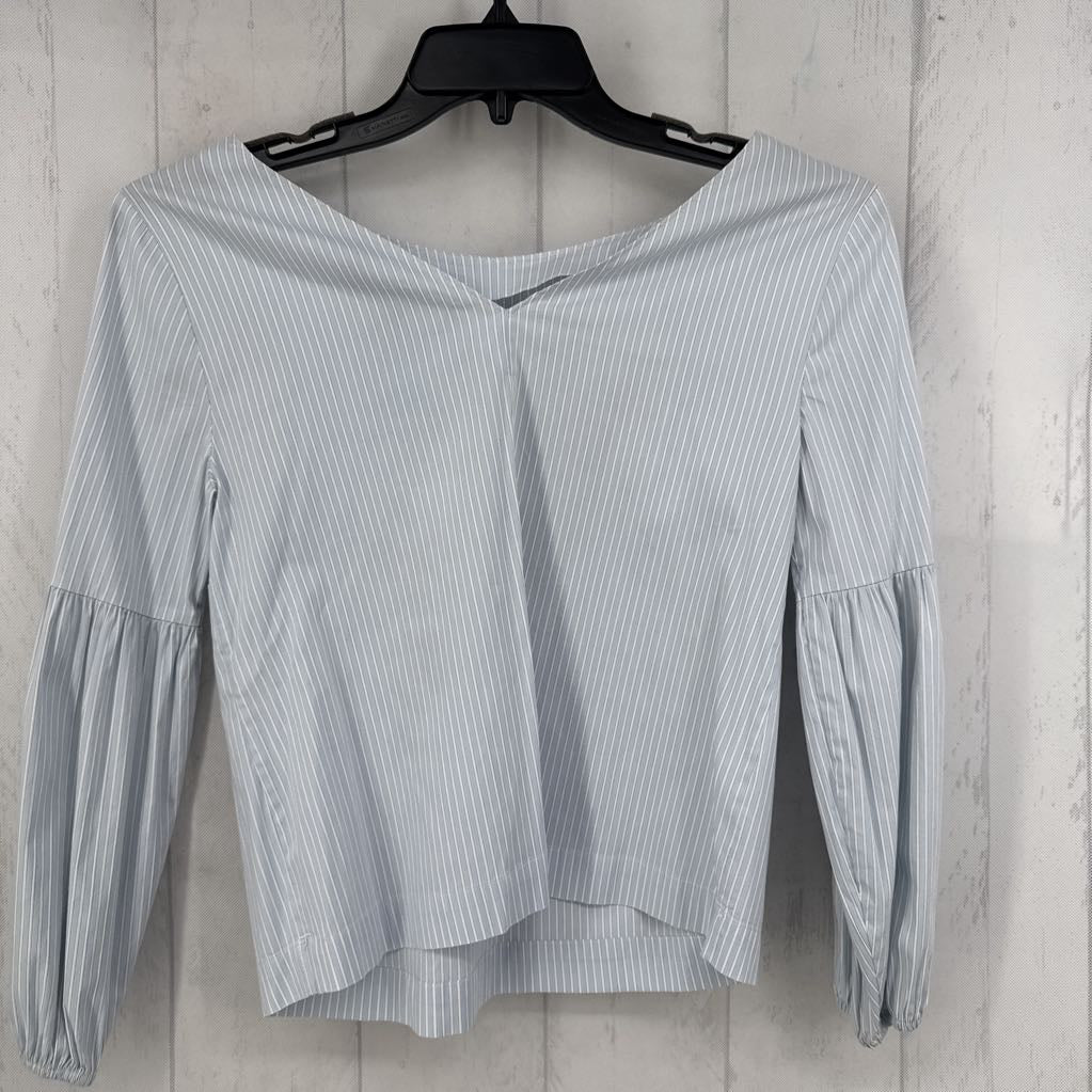 2 striped flo embroidered l/s top