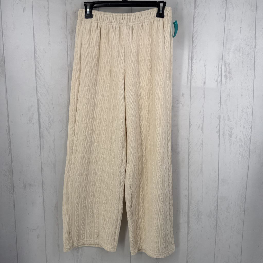 XS-S velour cable knit pull on pant