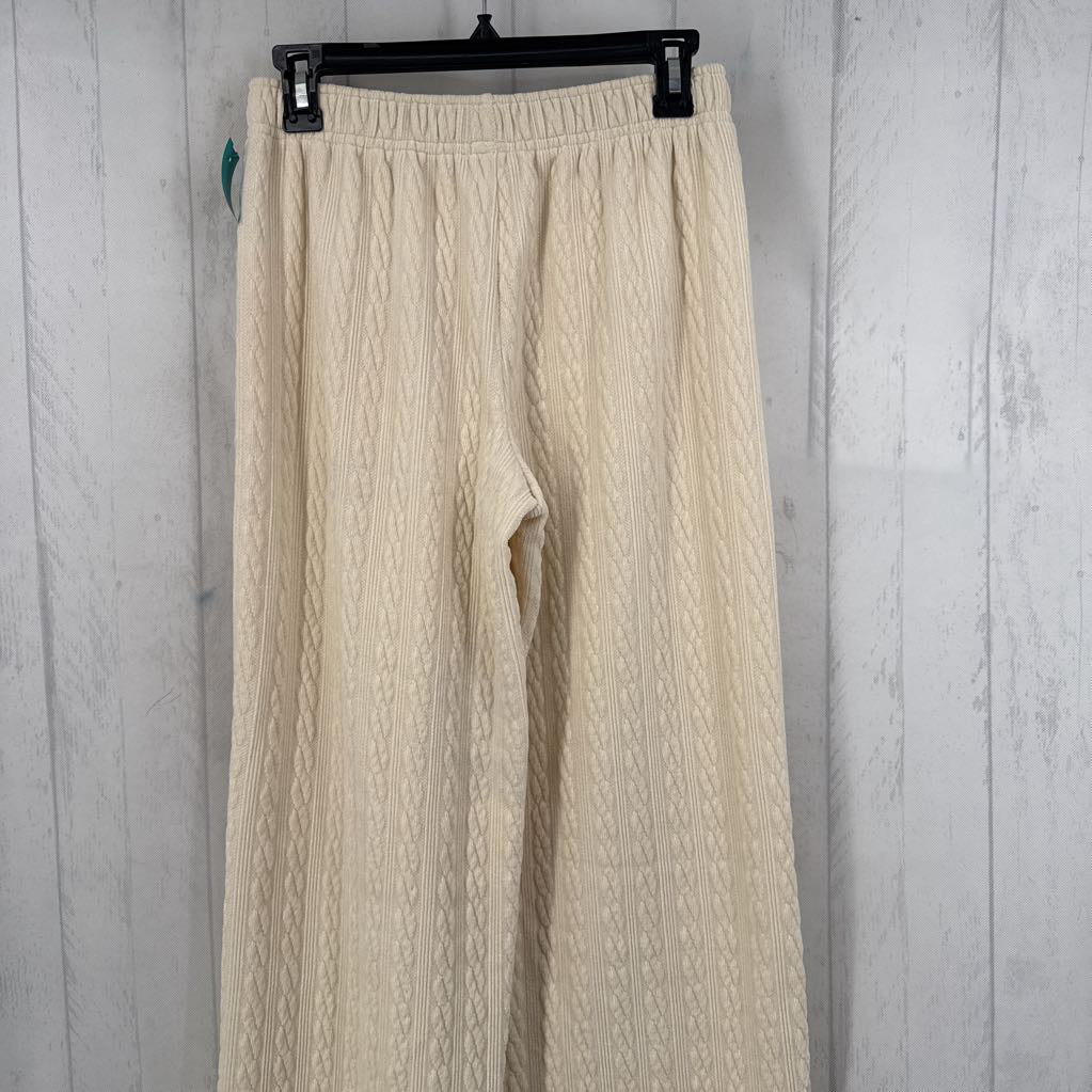 XS-S velour cable knit pull on pant
