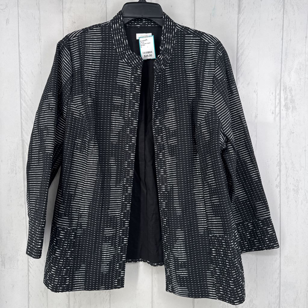 XL woven open front jacket