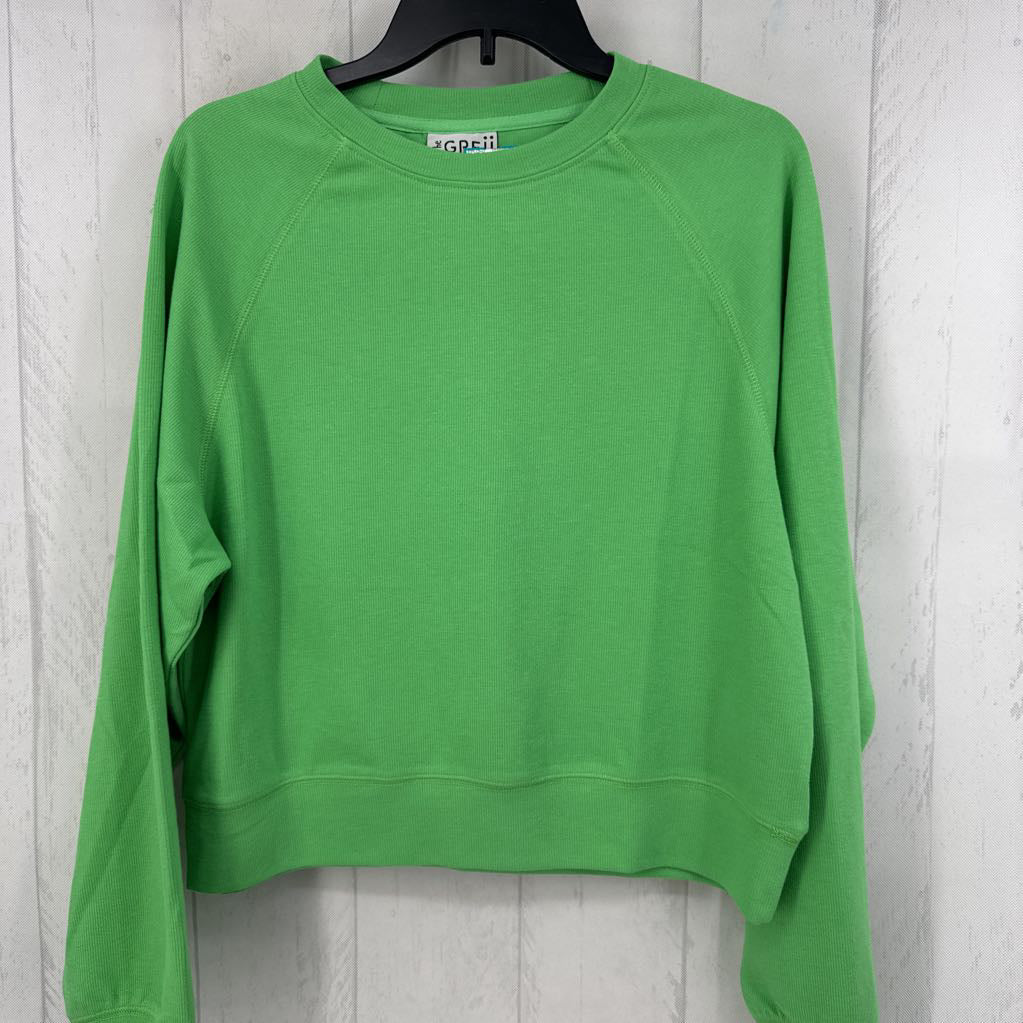 M ribbed crewneck sweatshirt