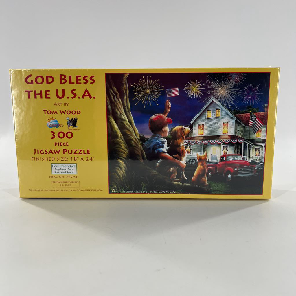 300 pc puzzle-god bless the USA