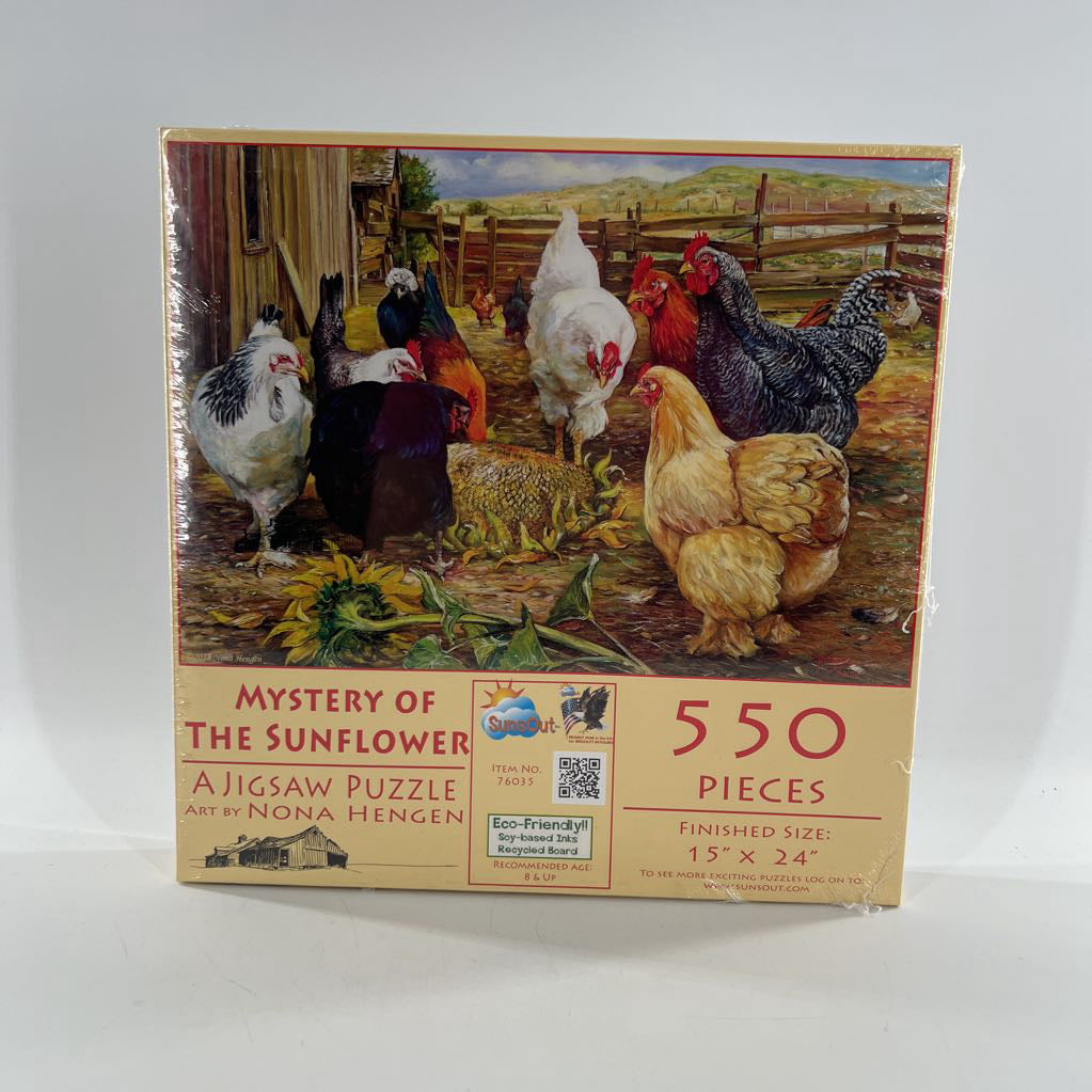 550 pc puzzle-mystery of the sunflower