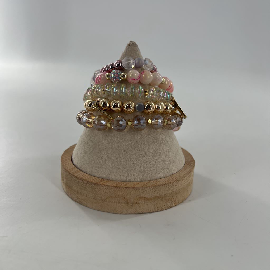 R42 beaded stretch bracelet stack-muse stack