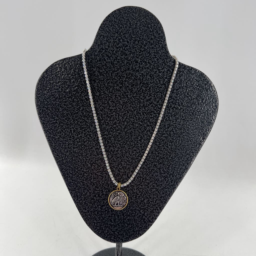 2pc coin charm necklace & bracelet set