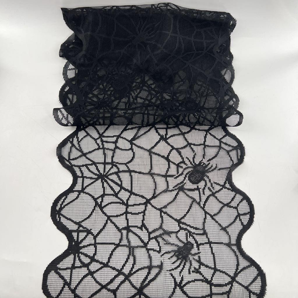 spider lace table runner 20x80"