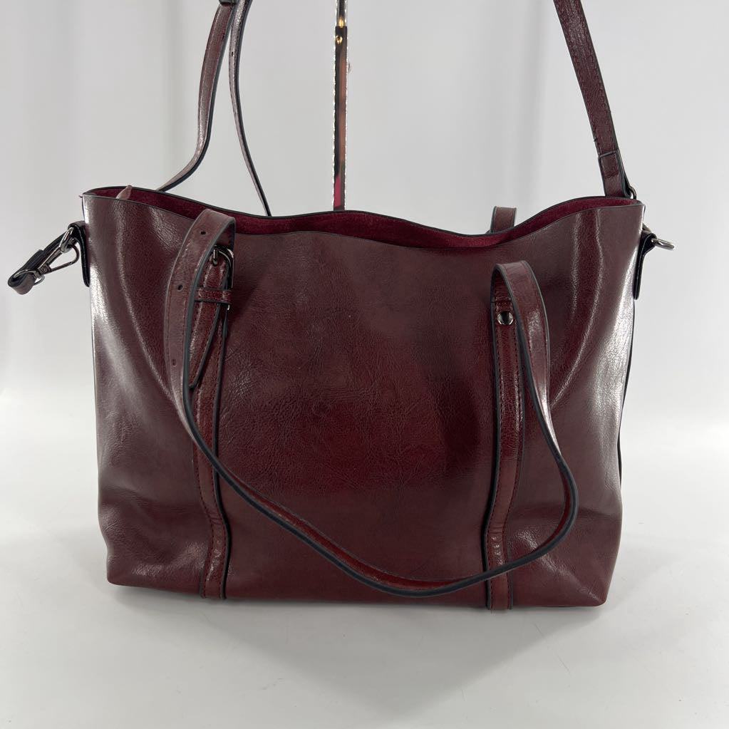 vegan leather zop zip tote