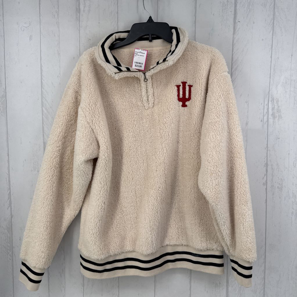 L sherpa quarter zip pullover IU