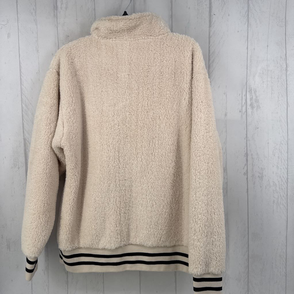 L sherpa quarter zip pullover IU