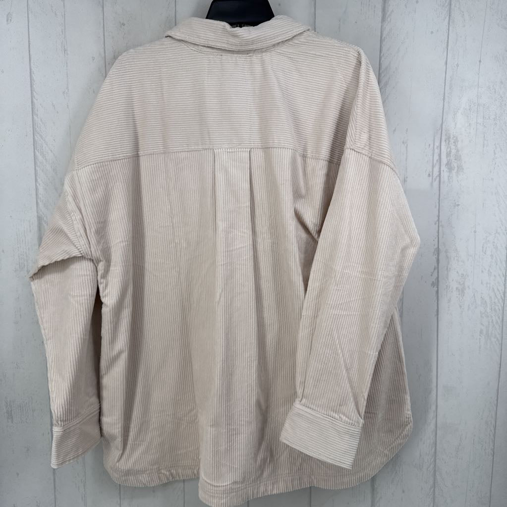 XXL corduroy shacket