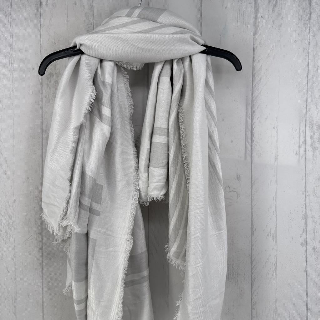 plaid fringe scarf
