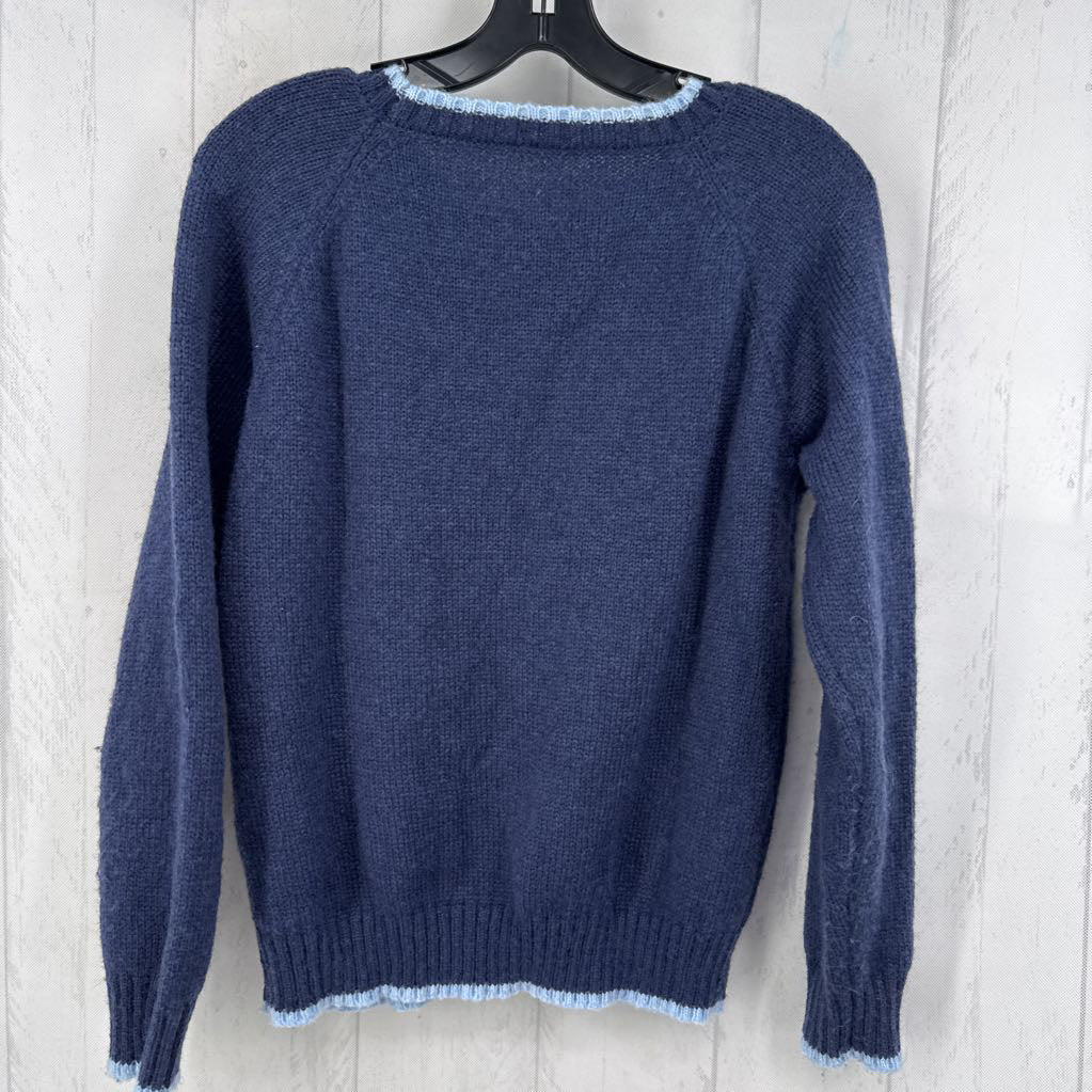 S two-toned crewneck sweater