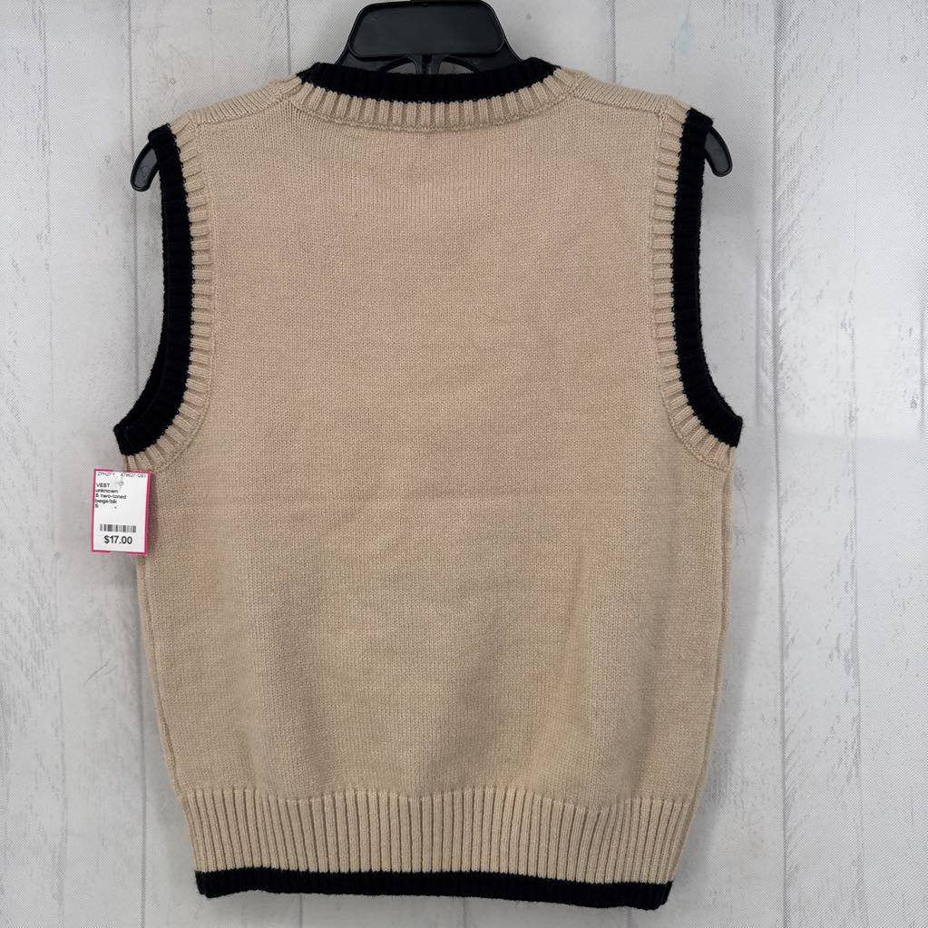 S two-toned sweater vest