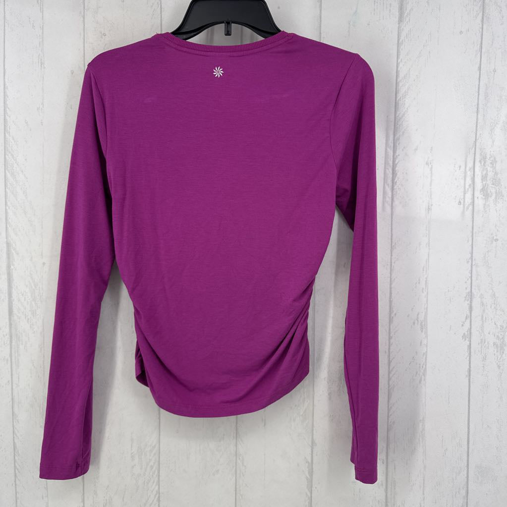 S ruched sides l/s tee