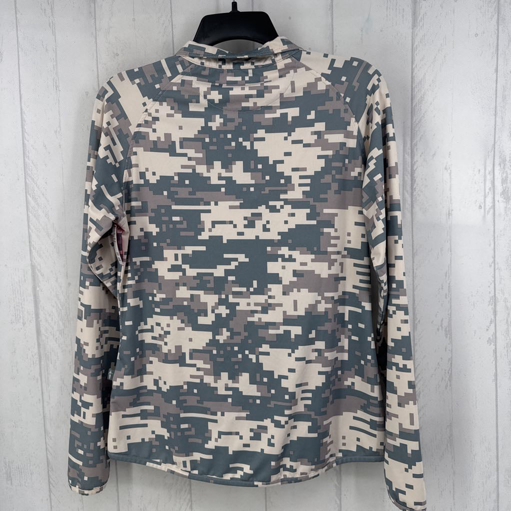 S printed quarter zip l/a pullover