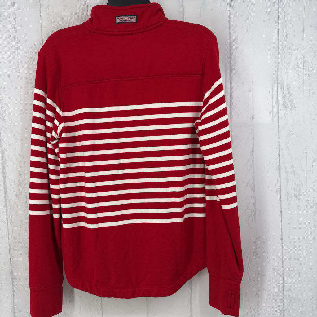 S striped quarter zip sweatshirt