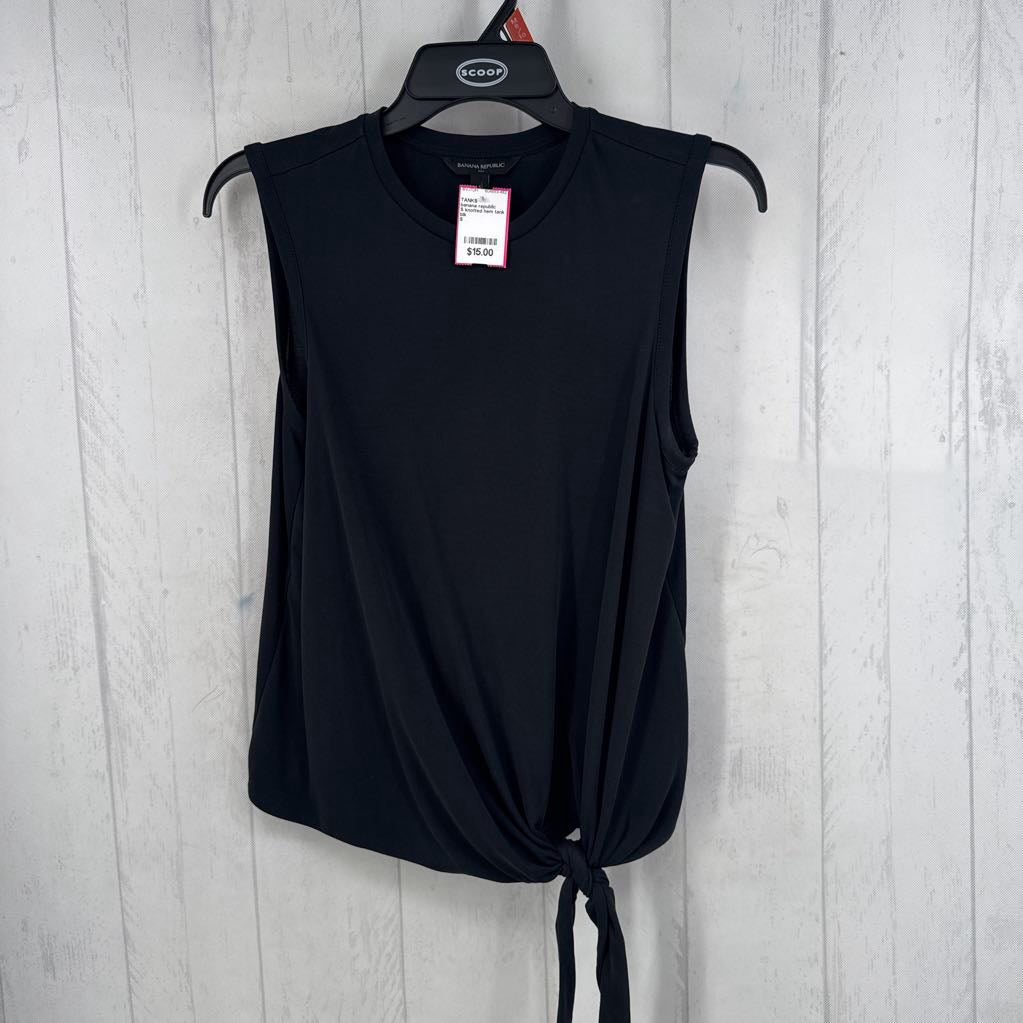 S knotted hem tank